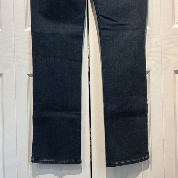 NYDJ Dark Wash High Rise Straight Leg Jeans Size 12 NWT‎ - Picture 8 of 13